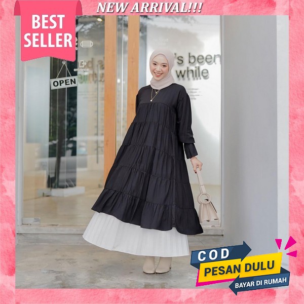 Tunik Jeans Daster Jeans Pakaian Wanita Bahan Jeans Wash Tebal Full Kancing Depan Tunik Wanita Terba