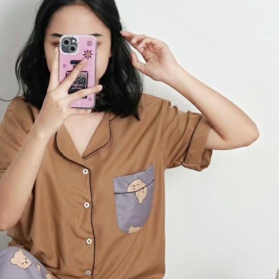 GFS STELAN SETELAN BAJU TIDUR PIYAMA MOTIF