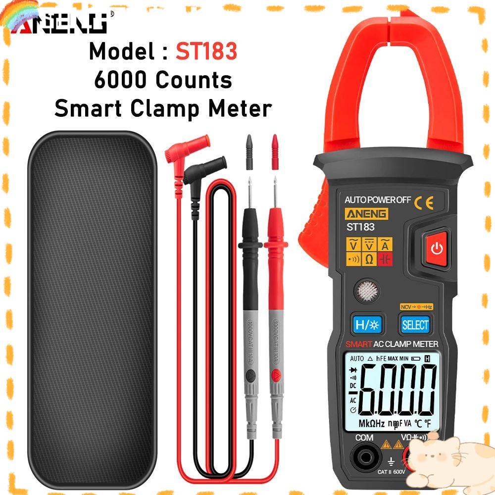 Solighter Digital Clamp Meter Multifungsi True RMS Hz Kapasitansi NCV Ohm Tes Tester Arus Listrik