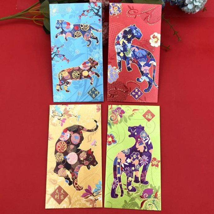 

YA891 ANGPAO ISI 8 16 PCS TAHUN HARIMAU HONGBAO IMLEK 2021 AMPLOP MERA RG64654T