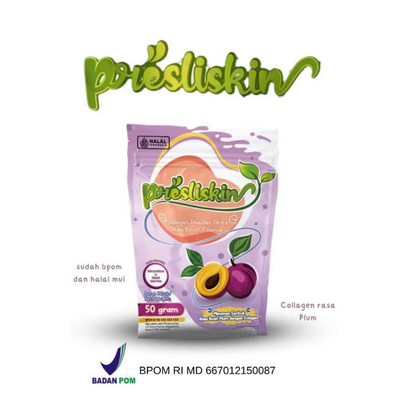 Presliskin Collagen Powder Drink Plum Fruit Flavour ( 1 Collagen Plum Fruit )