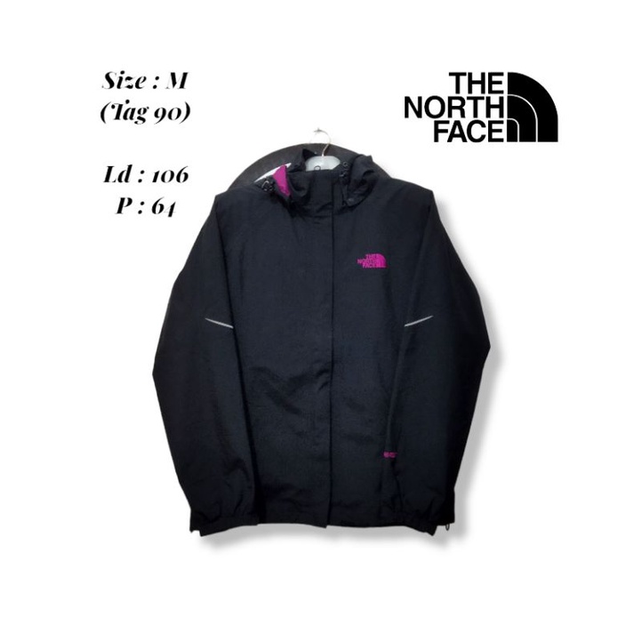 jaket outdoor second tnf goretex size m tag 90