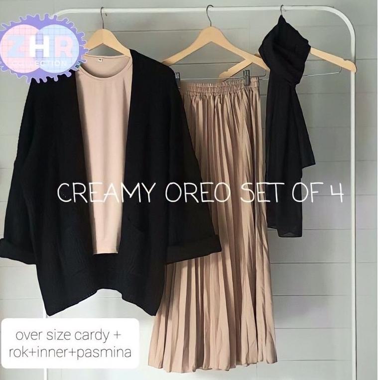 LIMITED STOCK P909 SETELAN OOTD HEMAT 4IN1 / SETELAN OOTD LOCY / PAKET OOTD HEMAT SATU SET 4IN1 CARD