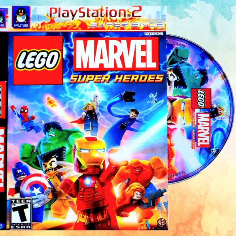 KASET VIDIO GAME PLAYSTATION 2 LEGO MARVEL SUPER HEROES - KASET PS2 LENGKAP MURAH - KASET PS2 LENGKA