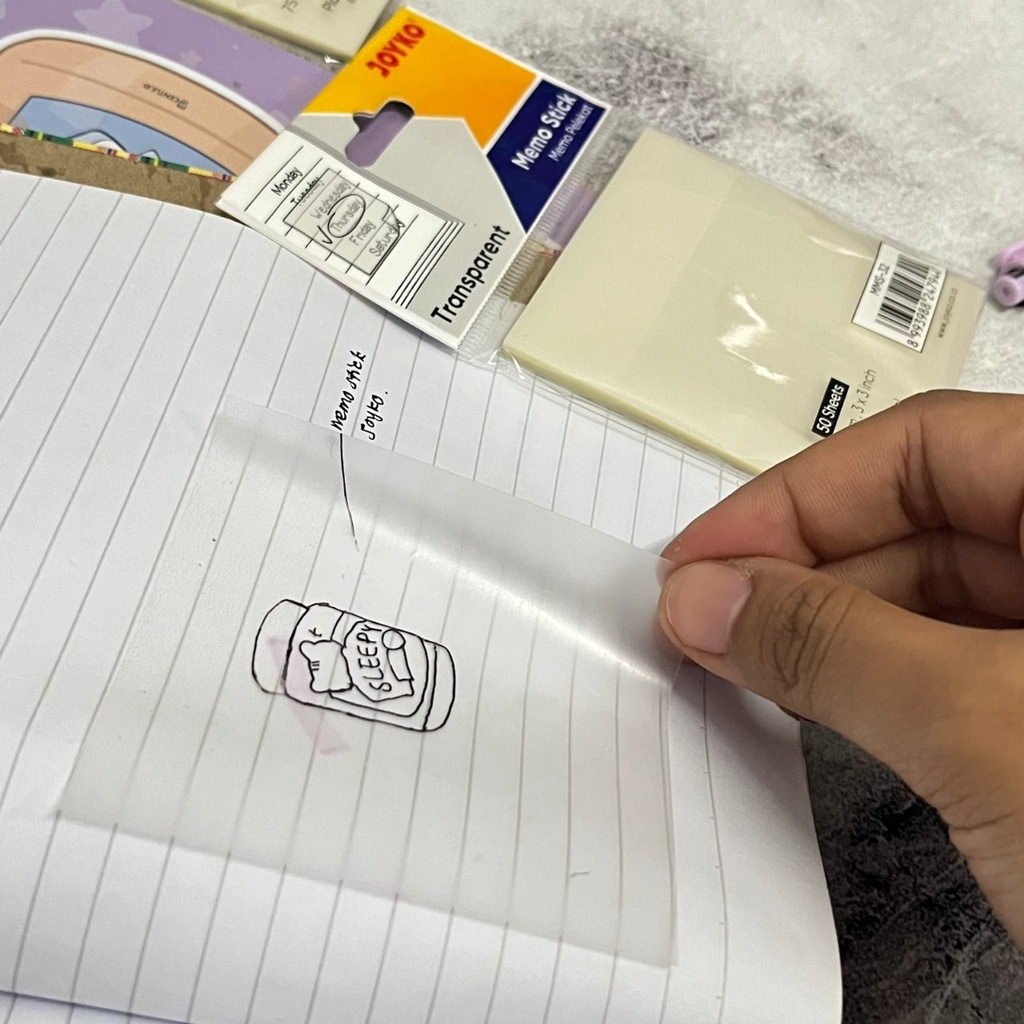 STICKY NOTES BENING JOYKO 7,5 X 7,5 CM UNIK BAHAN PLASTIK ISI 50 LBR MEMO BENING STATIONARY ALAT TULIS SEKOLAH DAN KANTOR BEST QUALITY READY GROSIR DAN COD LENGKAP