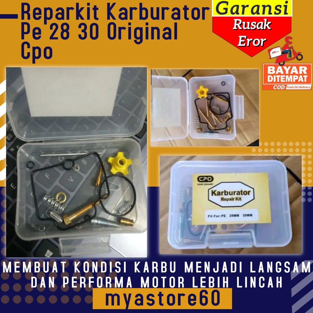 Reparkit Repairkit Karburator Pe Cpo Repair Kit Repar Kit Karbu PE 28 30 Original CPO