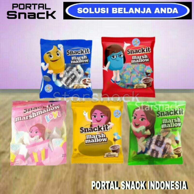 SNACKIT MARSHMALLOW renceng isi 10 pcs