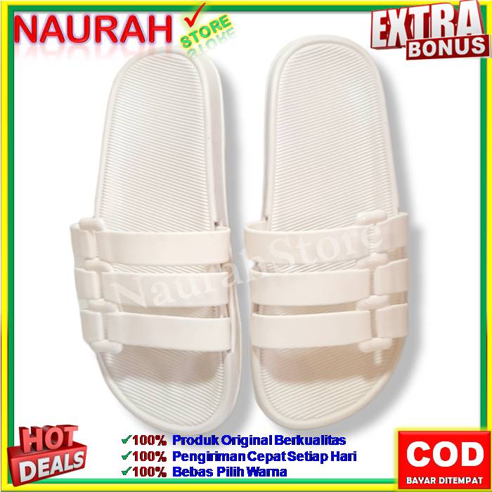 ✨ COD ✔️ SANDAL WANITA BALANCE V202 S8D 3 STRAP POLOS TEBAL NYAMAN AWET SOL ANTI SLIP