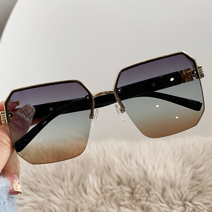 Kacamata Hitam Fashion Square Shades Untuk Wanita/Pria Eyewear