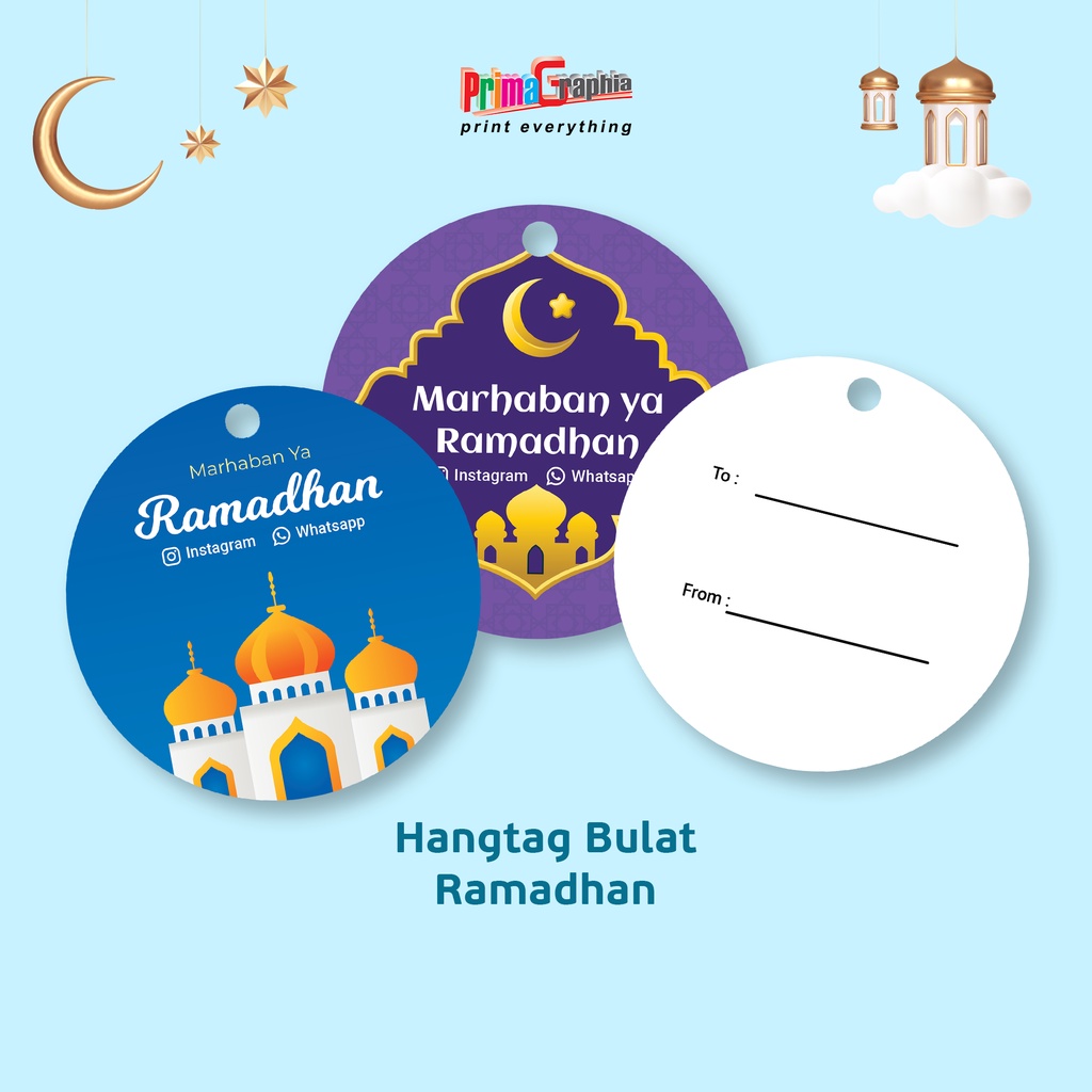 

Cetak Hang Tag Ramadan Bulat 2 Sisi Custom Desain Template
