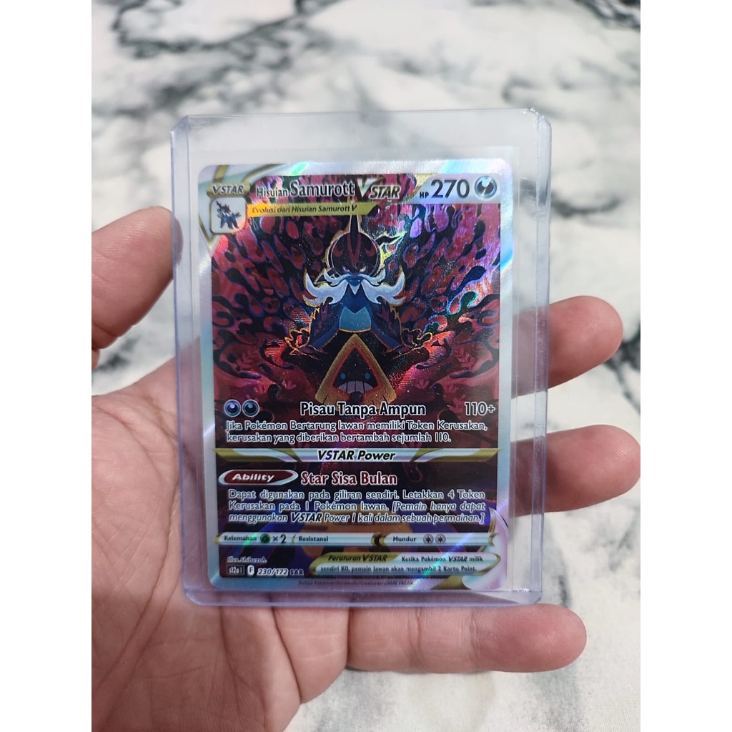 Kartu Pokemon TCG Hisuian Samurott VStar SAR Special Art Rare s12a VStar Semesta Original Indonesia 