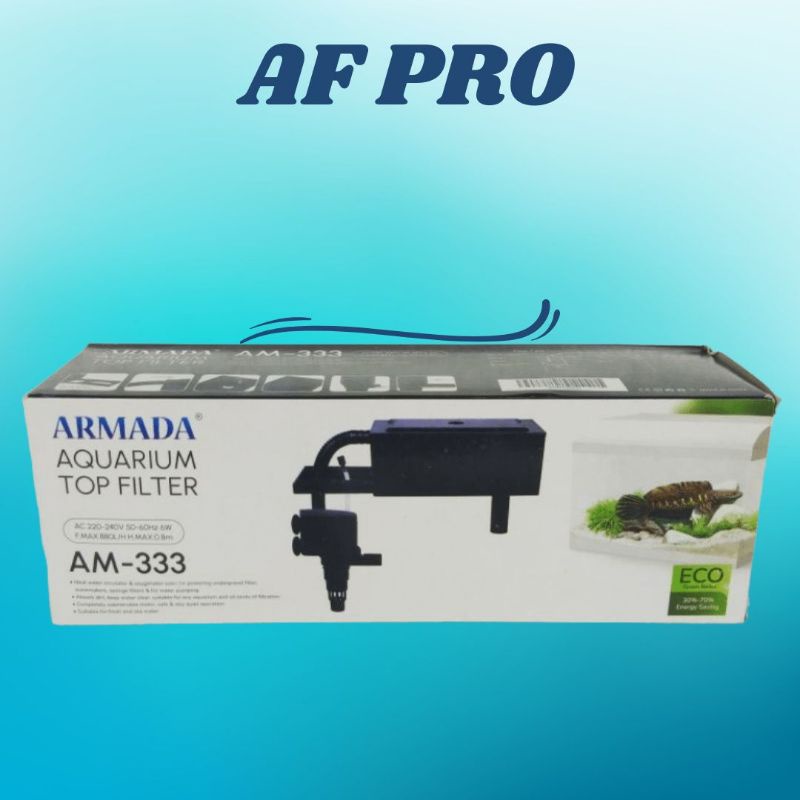 Promo Murah Pompa Aquarium Box Filter Lengkap Top filter ARMADA AM / KIYOSAKI AR / AQURA SP 333