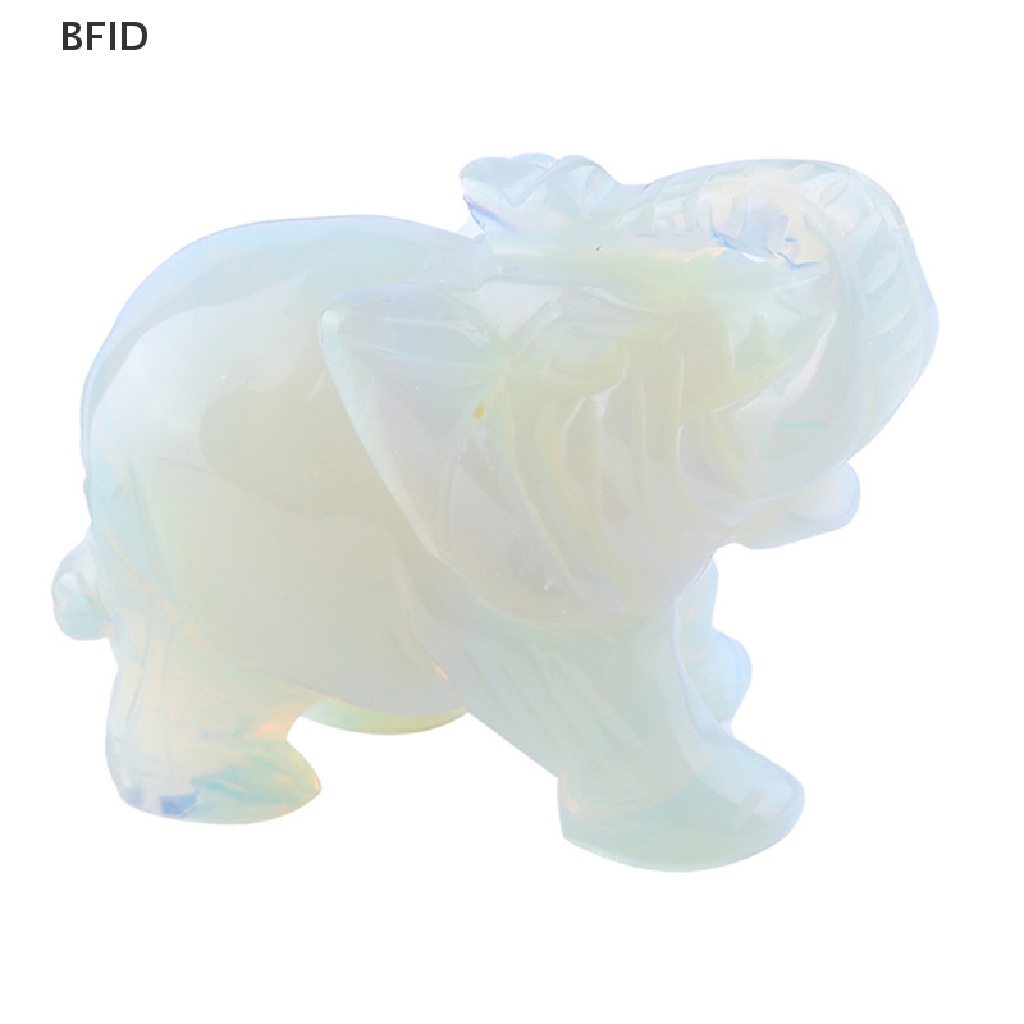 [BFID] Patung Patung Gajah Kristal Alami Amethyst Mawar jasper Animals Sto [ID]