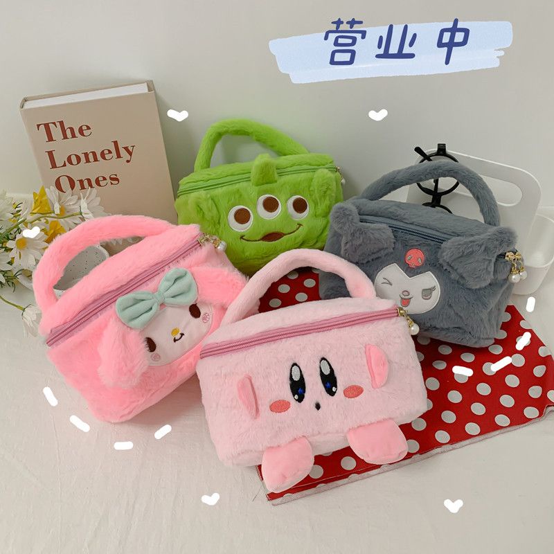 TAS TANGAN MELODY KIRBY KUROMI ALIEN POUCH MAKE UP KOSMETIK LITTLE GREEN MEN HAND BAG TOY STORY