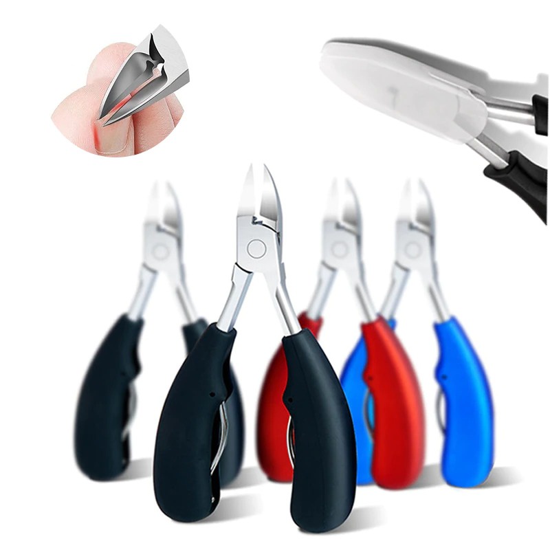 Gunting Kuku Jempol -  Gunting Kuku 4 in 1 Nail Clippers Manicure Correction Ingrown Toenails Set - J-795 - Black