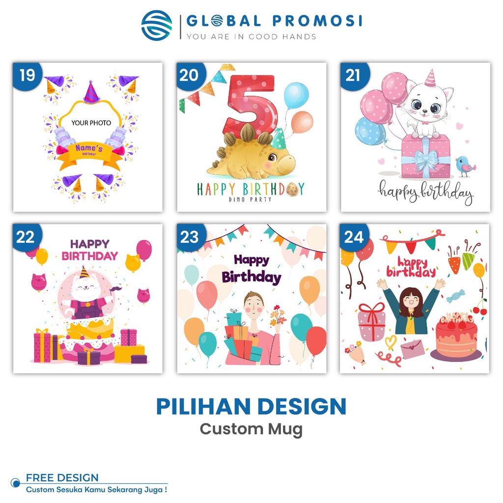 Souvenir Mug Standard Custom Satuan/Grosir Khusus Pengiriman Instan/Gojek