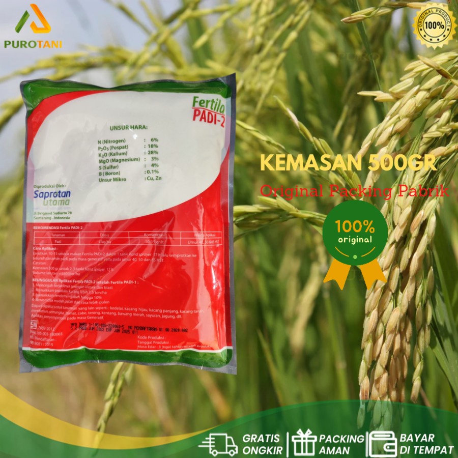 Pupuk Fertila Padi 2 Kemasan 500Gram Pak Tani