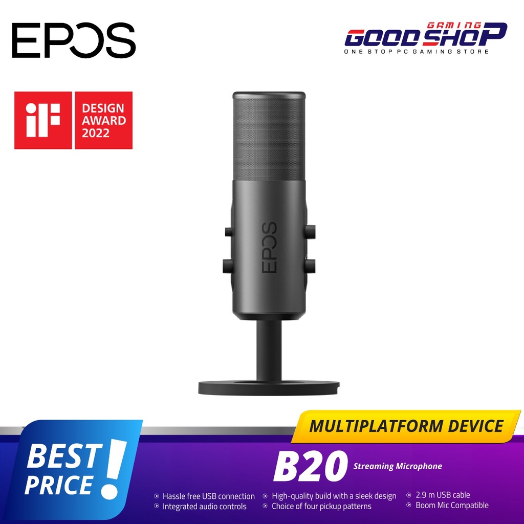 EPOS B20 Streaming Microphone - Gaming Microphone