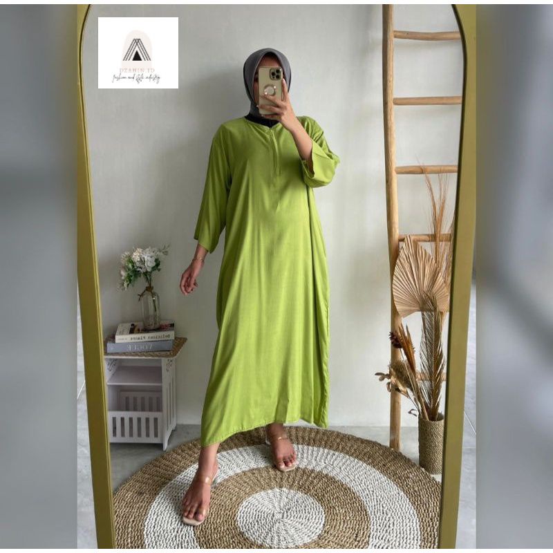 Daster Gamis Long 3/4 || Daster Rayon Premium Busui || Daster Gamis || Long Daster || Daster Kekinian ||