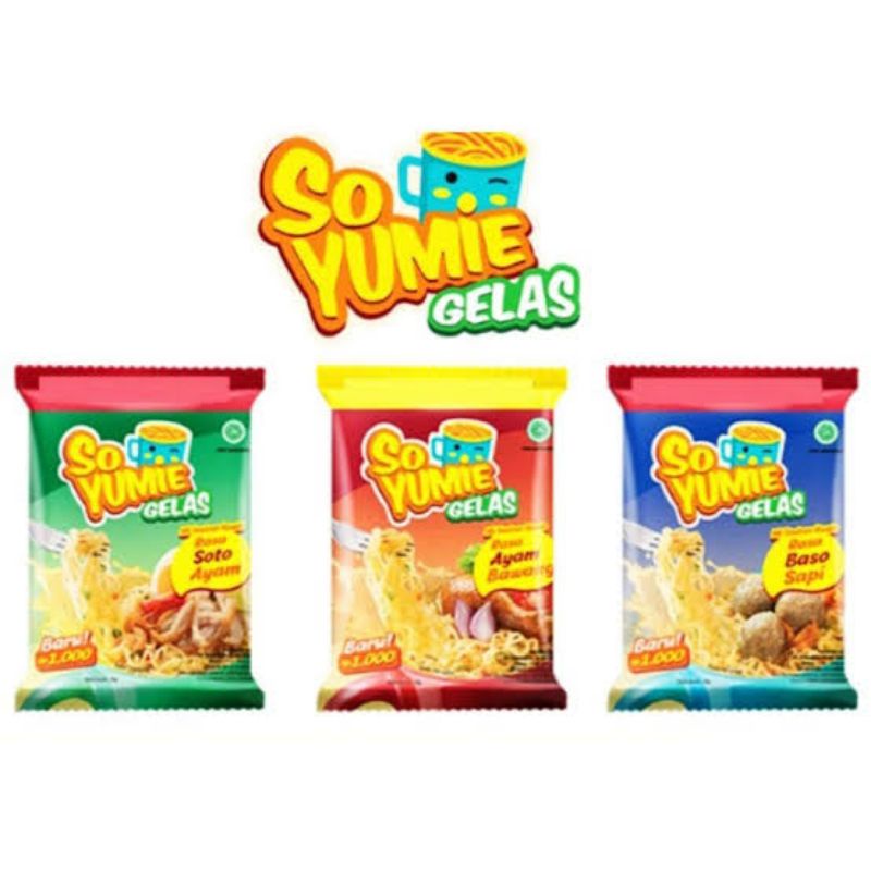 

So Yumie Mie Mi Gelas 30G 1 Renceng All Variant