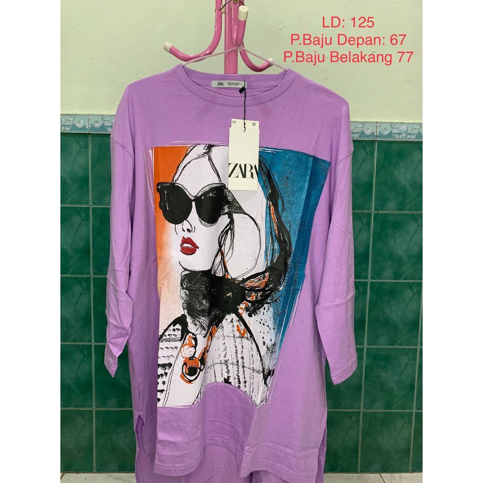 Tunik Zara Original Oversize