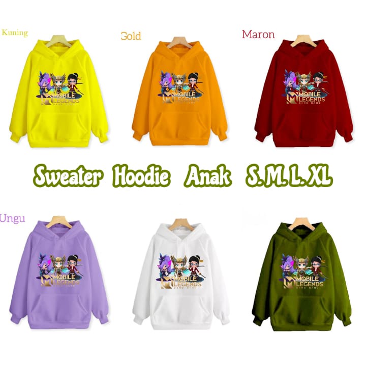 Hzl_outfit Hoodie Sweater Mobile Legend Anak Anak/ Sweater Hoodie Mobile Legend