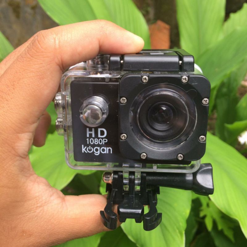 SATU SET KAMERA SPORT CAM Kogan NON WIFI WATER RESIST / VLOG YOUTUBE GAMING SPORT