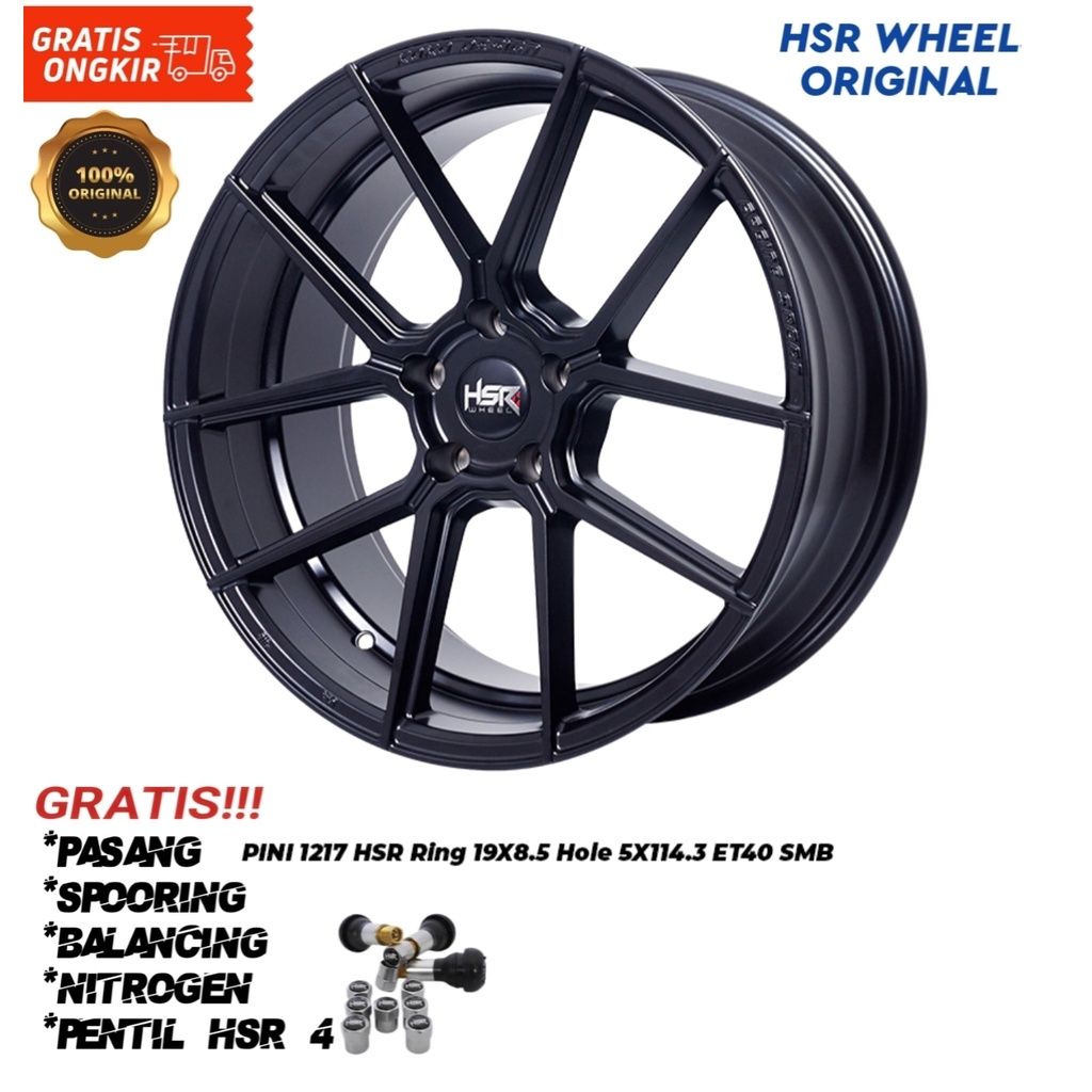 Velg mobil hsr wheel mazda3,  civic new, crv, camry new, chr ring 19
