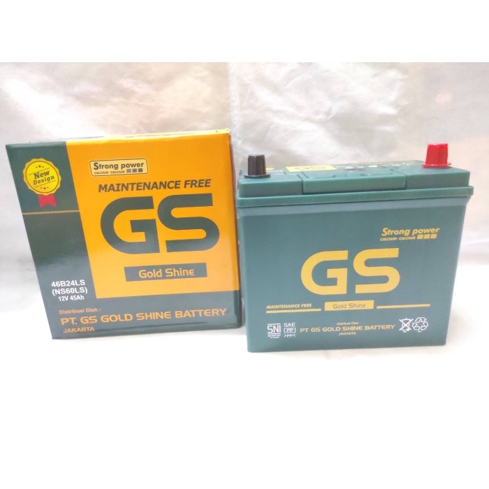 Aki Mobil Honda CRV GS MF NS60LS Aki Kering 12V -45 Ah