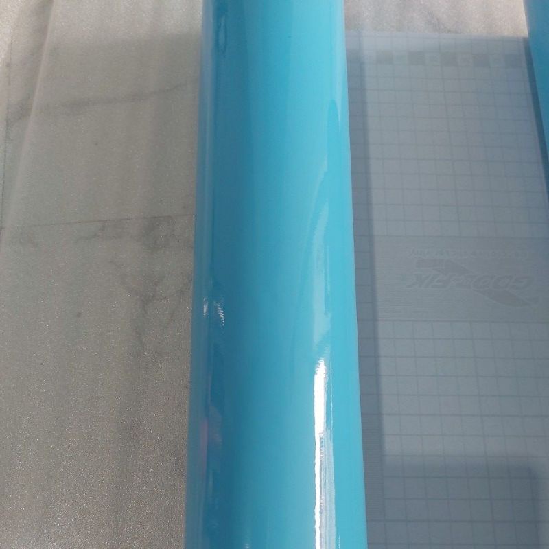 skotlet biru telur asin gloss per meter