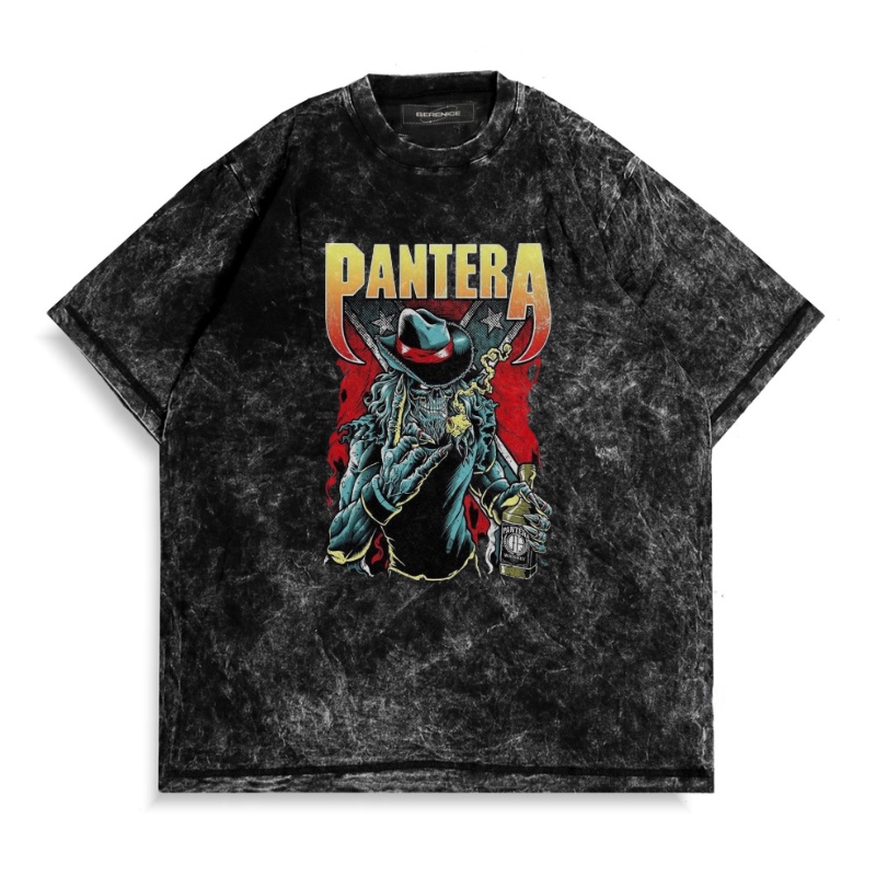 Kaos Oversize Washed Pria T-Shirt Sandwash Oversize Metal Wonder Years