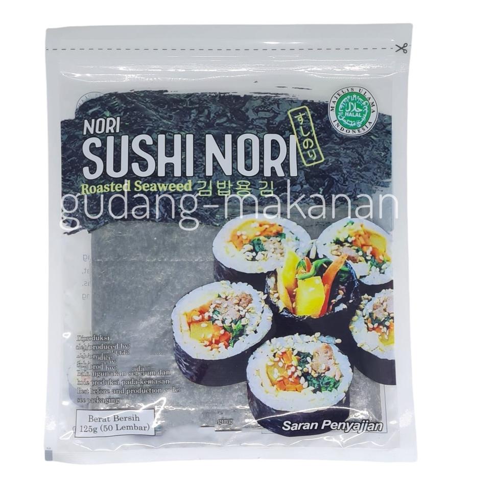 

Ready ・ Sushi Nori Halal isi 50 lembar ♫