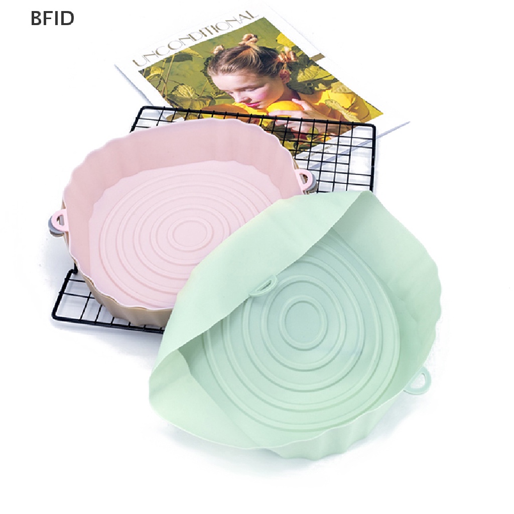 [BFID] 18cm Air Fryer Silicone Pot Air Fryer Basket Liner Anti Lengket Oven Baking Tray [ID]