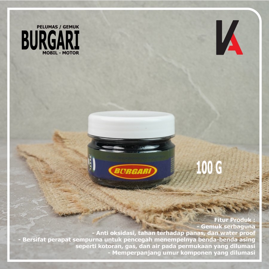 GREASE - STEMPET - GEMUK SEMI SYNTHETIC NO.3GB HI-TEMP 100GR BURGARI