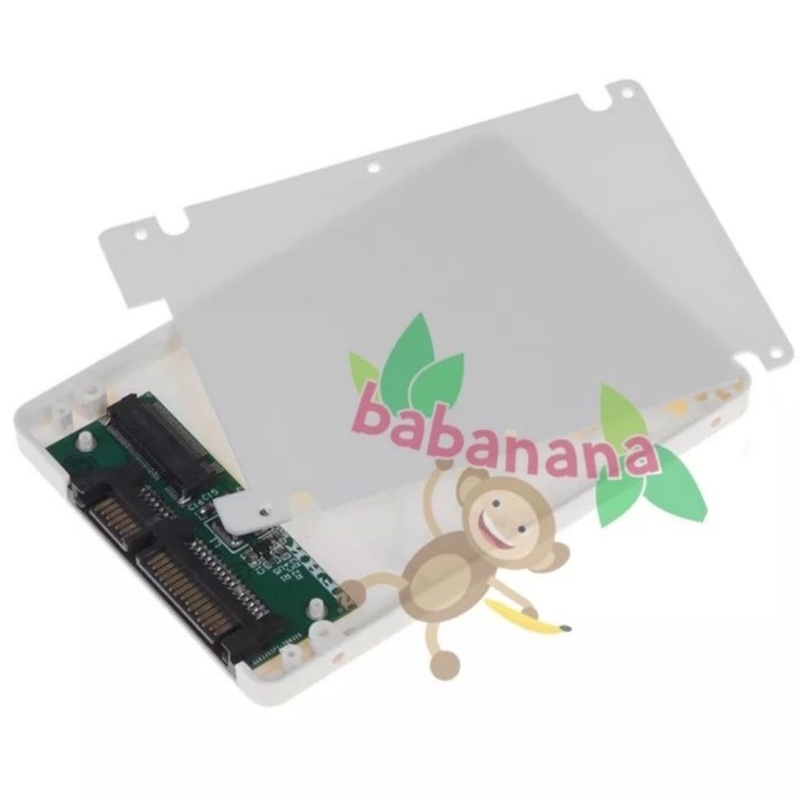 Case 2.5 inch ssd hdd m2 to sata m.2 ngff enclosure internal pc white