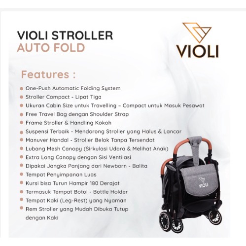 VIOLI – Auto Fold Stroller