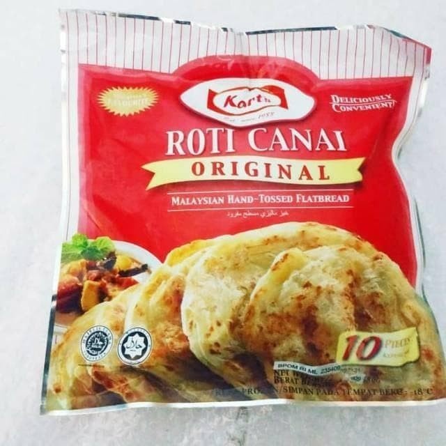 

Past Kart'S Roti Canai Original Isi 10 / Kart'S Roti Canai 580G