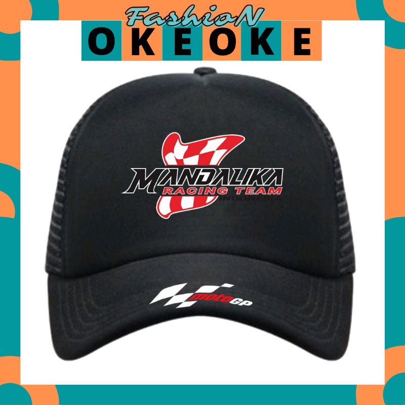 OkeOkeFashion Topi Trucker MANDALIKA RACING TEAM - Topi Distro SIRKUIT MANDALIKA Logo - Topi SIRKUIT