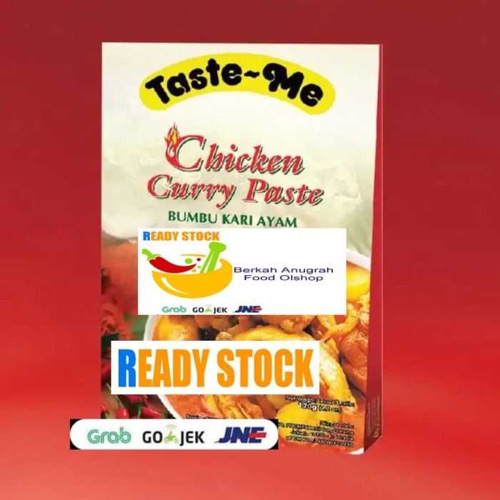 

Terlaris ✨ - TASTE - ME Chicken Curry Paste Bumbu Masak Instan [120 g] 2.1.23