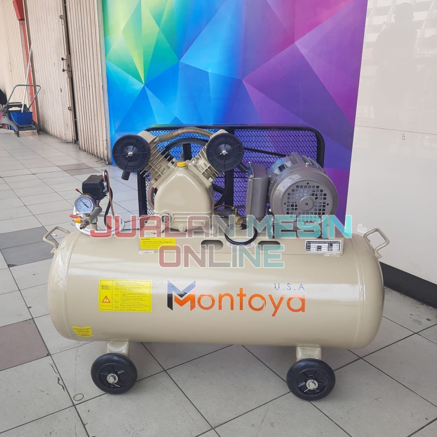 Kompresor montoya 2 hp + Dinamo 2 hp 1 phase