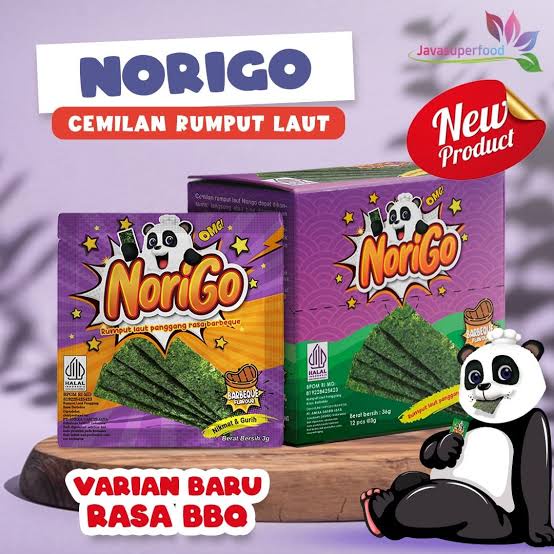 Norigo | Rumput Laut Panggang | 12 Bks @ 3 Gr