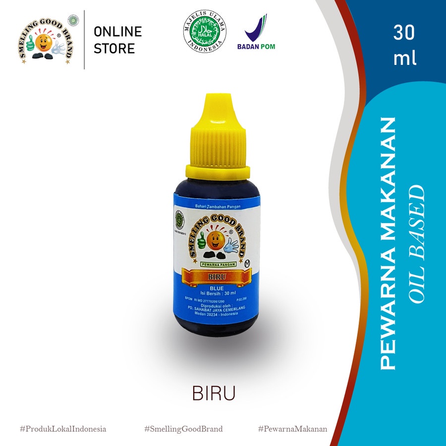 

Pewarna Makanan Oil Based SmellingGood 30ml - Biru