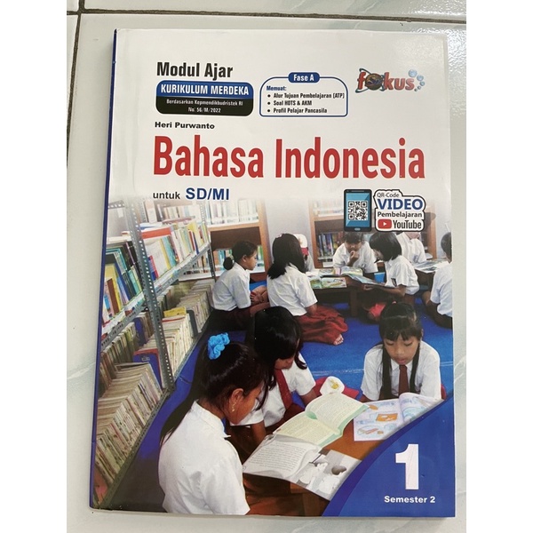LKS SD Kurikulum Merdeka Kelas 1 Semester 2 Bahasa Indonesia Merek Fokus