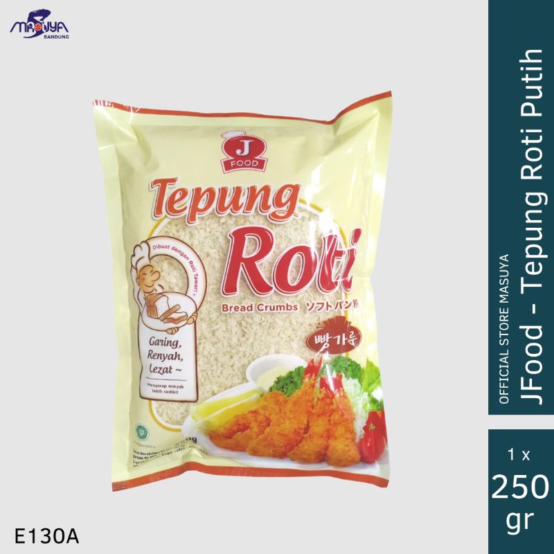 

Panko Tepung Roti Bread Crumb Putih JFood 250gr