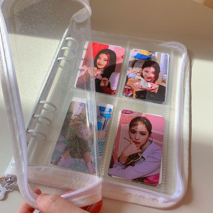 

Zipper Binder 6 Ring A5 Album Photocard Polaroid Journal Book KPOP
