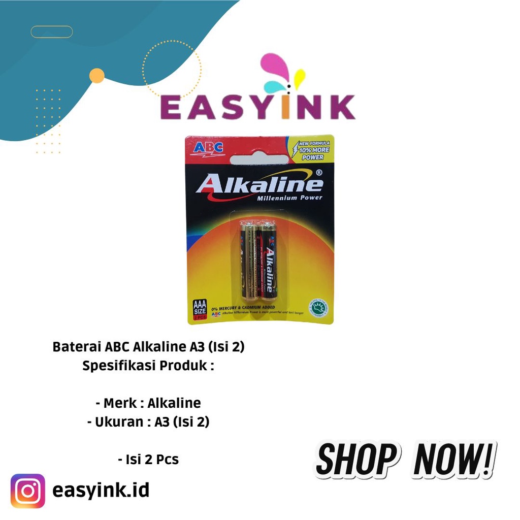 Batre Alkaline AAA isi 2 pcs/ Baterai Alkaline AAA isi 6 pcs / battery / Batu ABC A2