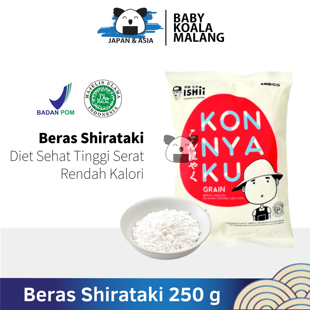 

BERAS SHIRATAKI Low Carbo 250 g │ Diet Keto Rice Export Qualityy