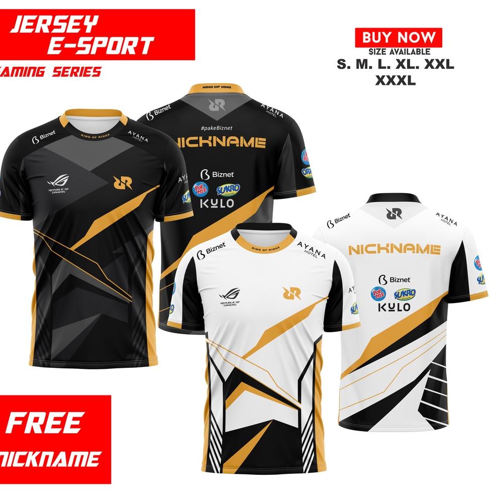 {MA.05Ja23ᵂ} KAOS JERSEY RRQ 2021 ONECK GRATIS NICKNAME  ANAK DAN DEWASA