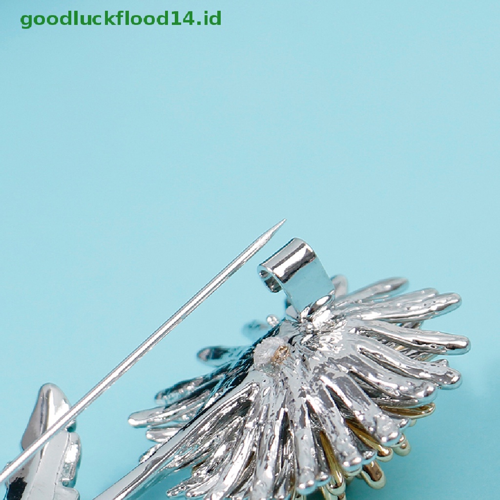 [GOOGFOUR] Hijau Daun Kuning Dandelion Bunga Enamel Bros Tanaman Brooch Pin Hadiah Pesta [TOP]