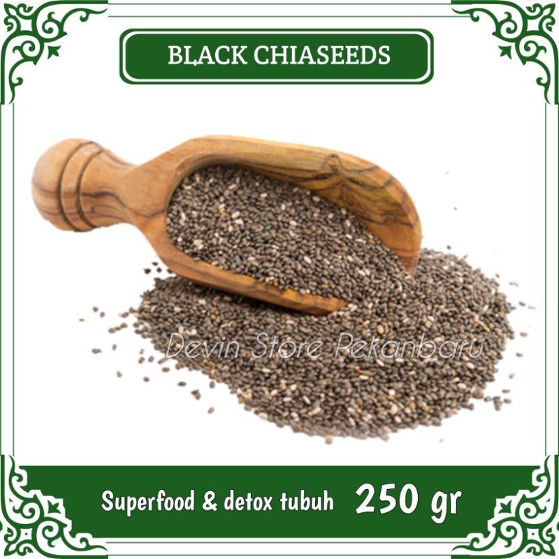 

Organic Black Chia Seed / Biji Chiaseed / 1/4 Kg / 250 gr / Diet Keto JSR